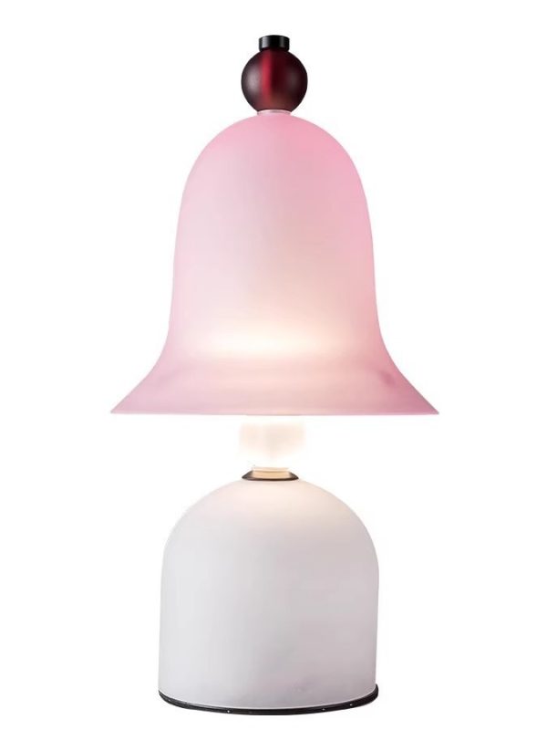 EPTL9036 Nordic Bell Glass Table Lamp | Pink Gradient Lampshade | Decorative Bedside Light for Home & Boutique
