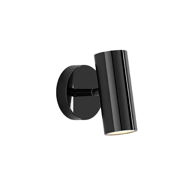 EPWL9051 Stylish Pearl Black LED Ambient Wall Lamp for Living Room Low Profile Iron Body Beautiful Bedroom Spotlight for Hotels