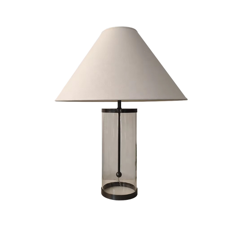 EPTL9060 Modern Minimalist Clear Glass Table Lamp Luxury Living Room Bedroom Study Bedside Home 2700K Soft Warm