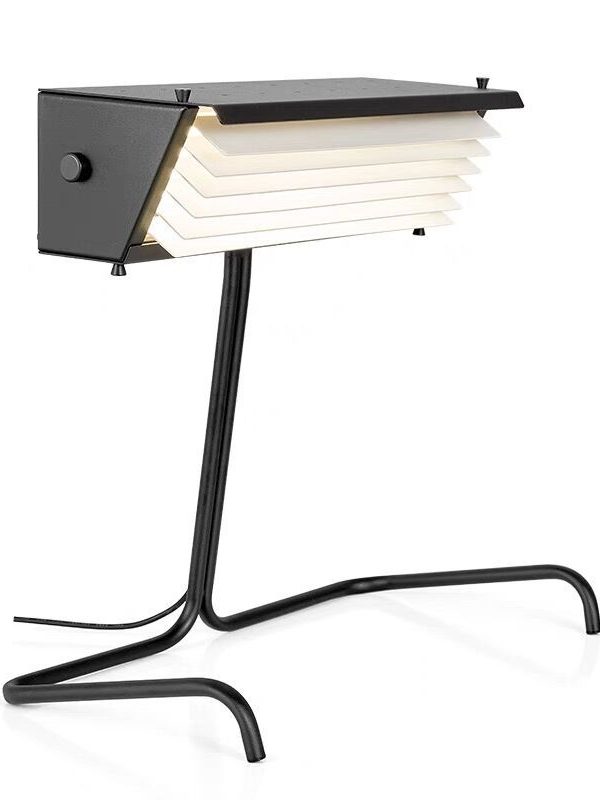 EPTL9040 Architectural Desk Lamp Layered Light Diffuser with Angular Metal Frame for Modern Offices, Studios, and Minimalist Interiors