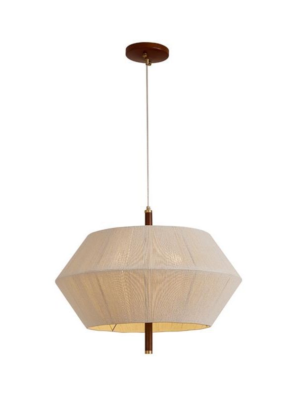 EPTL9020 Geometric Linen Lampshade Design | Soft Ambient Lighting, Nordic Style Ceiling Pendant for Home & Cafe