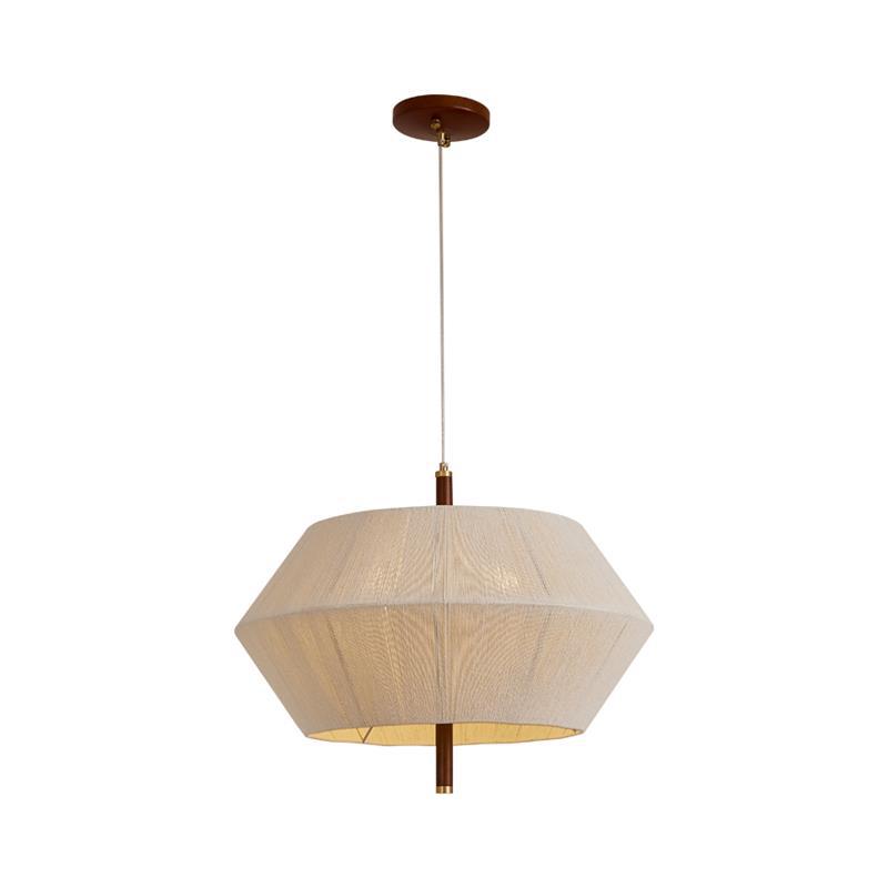 EPTL9020 Geometric Linen Lampshade Design | Soft Ambient Lighting, Nordic Style Ceiling Pendant for Home & Cafe