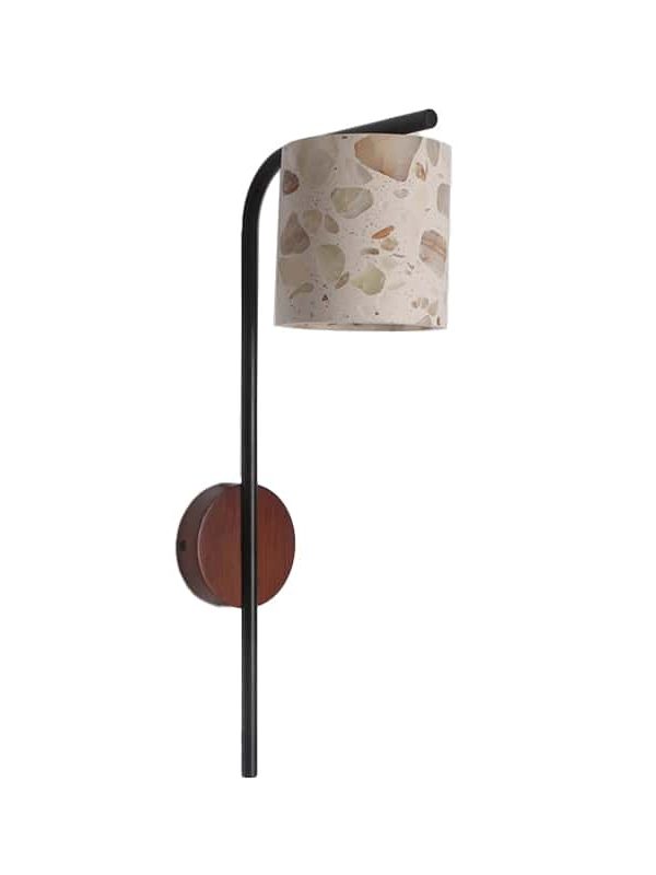 EP-ST033 Nordic Terrazzo Wall Lamp with Hollow Shade Modern Decorative Sconce Light for Bedroom, Hallway, Living Room