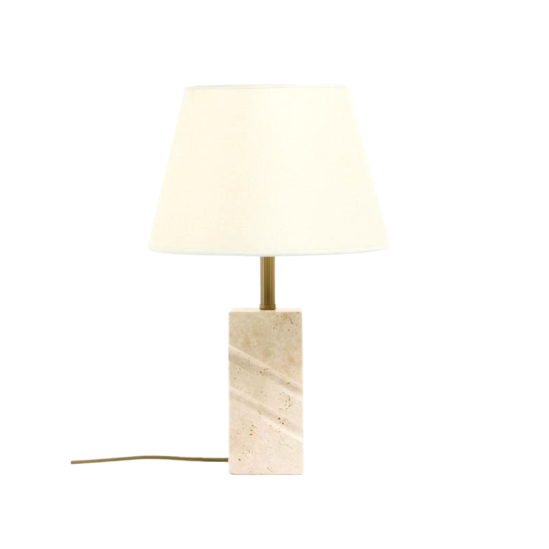 EPTL9134 Modern Stone Base Table Lamp with Fabric Shade