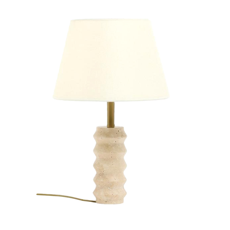 EPTL9146Wave Shape Natural Stone Base Table Lamp for Living Room & Bedroom