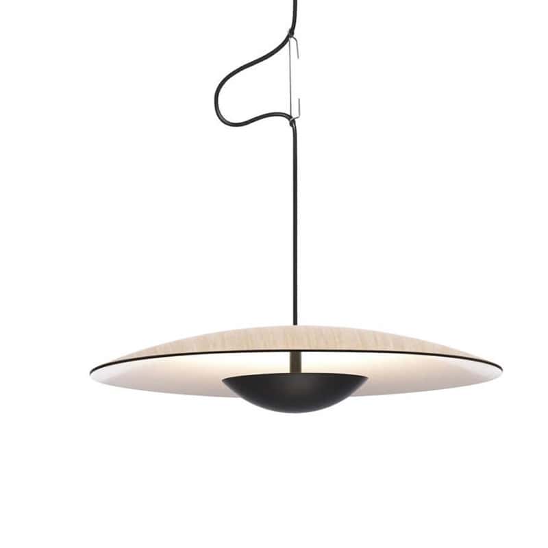 EPPL9097 Modern Iron Pendant Light, Minimalist Ultra-Thin Disc Hanging Lamp for Living Room, Dining Room, Hotel