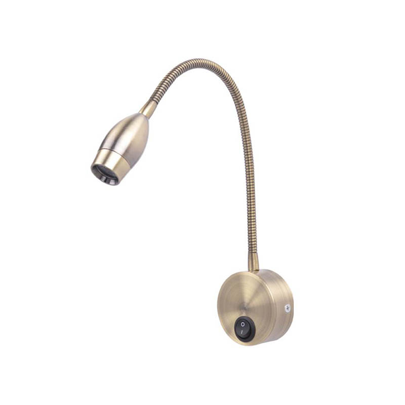 EPWL9116 Modern LED Reading Wall Lamp | Aluminum Flexible Wall Light with Switch for Bedroom Hotel