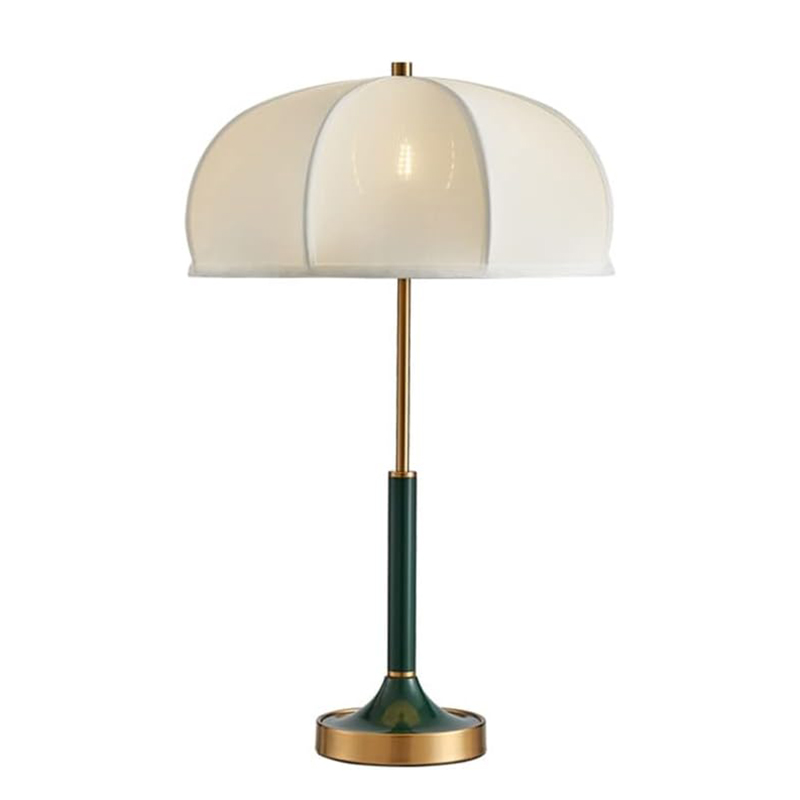 EPTL9167 Lamps Retro Fabric Table Lamp Bauhaus Style Light for Living Room Dining Table Bedroom Bedside Lamp  Luxury Light Green/White