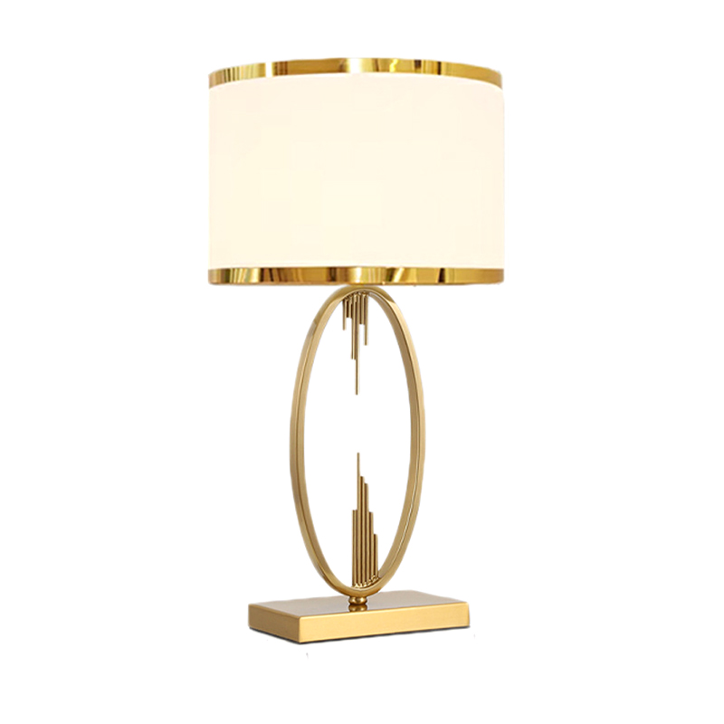 EPTL9218 Luxury Brass Simple Dome Fabric Table Lamp