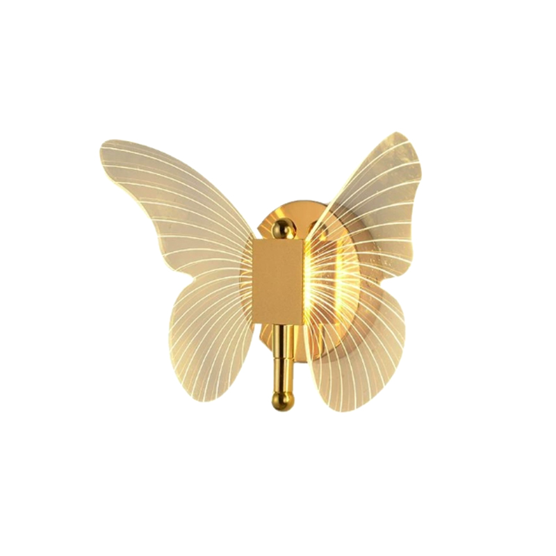 EPFL9114 Modern Butterfly Wall Lamp Gold Finish