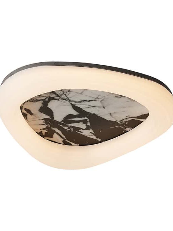 EPCL9211Irregular Marble Ceiling Light Natural Stone LED Flush Mount Lamp