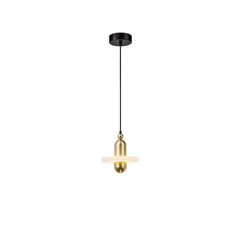 EPPL8227Luxury Metal and Alabaster Pendant Light