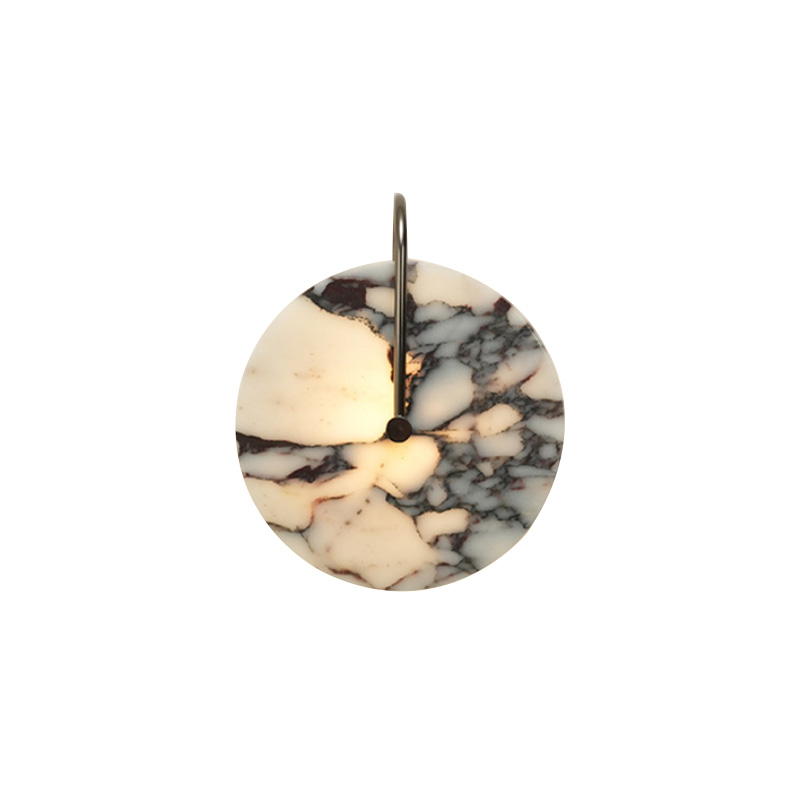 EPPL9185 Modern Marble Wall Lamp Round Natural Stone Wall Light LED Indoor Lighting