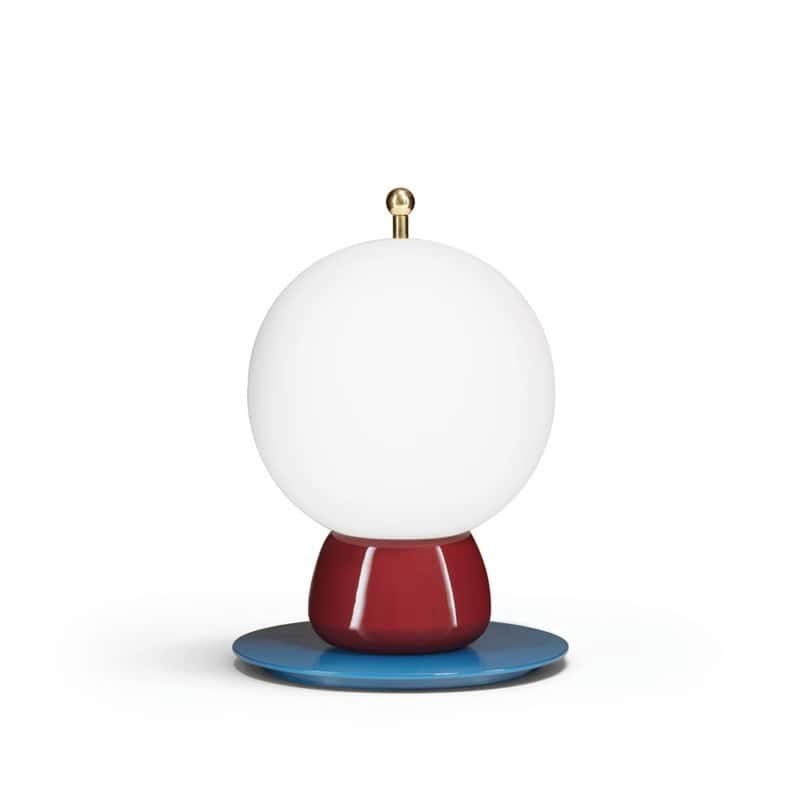 EPTL0532Creative Geometric White Glass Ball Table Lamp