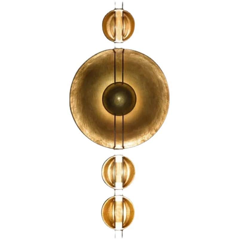 EPWL0331Luxury Solar-Inspired Goldleaf+Iron Wall Light