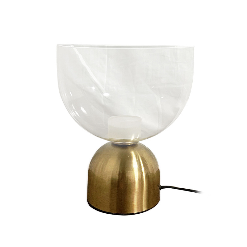 EPTL0511Contemporary Simple DC Powered Transparent Glass Shade Table Lamp