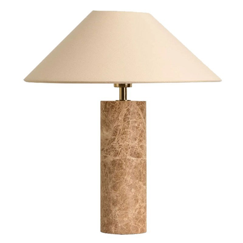 EPTL9246Modern Table Lamp Stone Base Fabric Shade Bedside Lamp