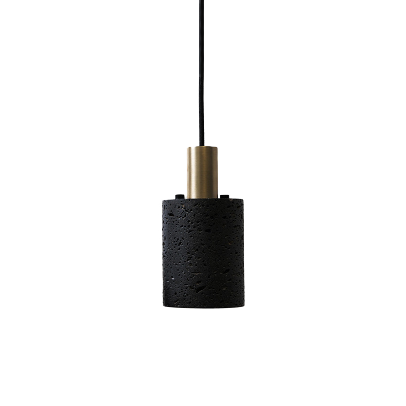EPPL9292Black Stone Pendant Lamp