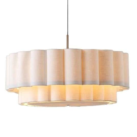 EPPL9291Nordic Retro Fabric Chandelier Modern Ac Power Pendant Light