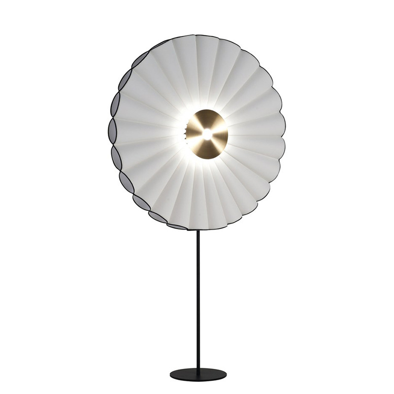 EPFL0462Creative Fan-Shaped Floor Lamp Modern Pleated Standing Light