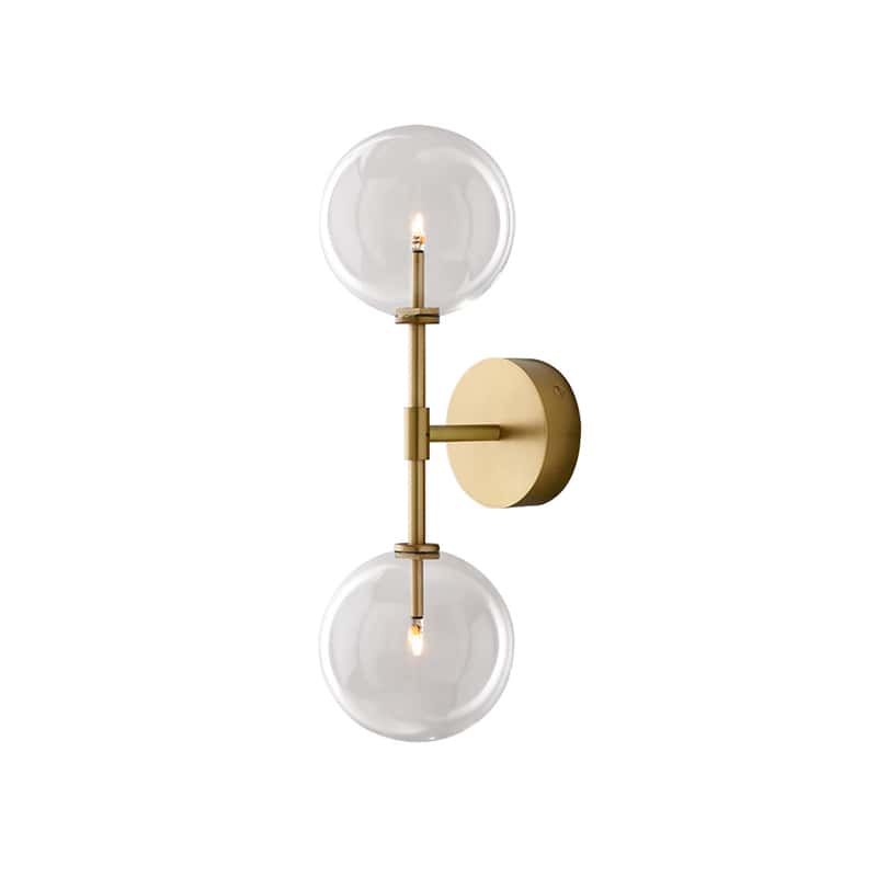 EPWL0334Modern Double Glass Ball Wall Lamp
