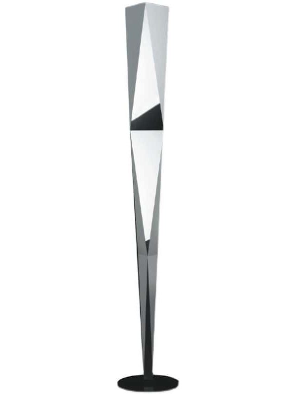 EPFL0361Mirrored Metal Sculptural Standing Light