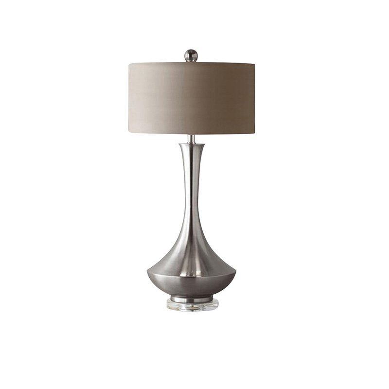 EPTL9307Table Lamp | Modern Metal Table Lamp with Fabric Shade