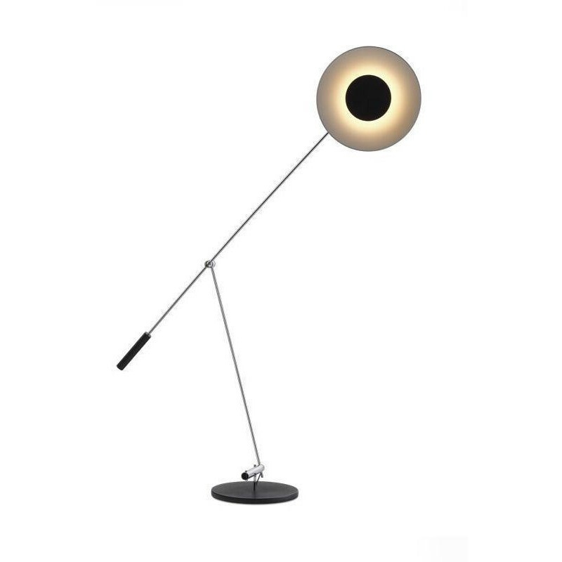 EPFL0441Modern Balance Floor Lamp with Halo Light Effect Futuristic LED Standing Light