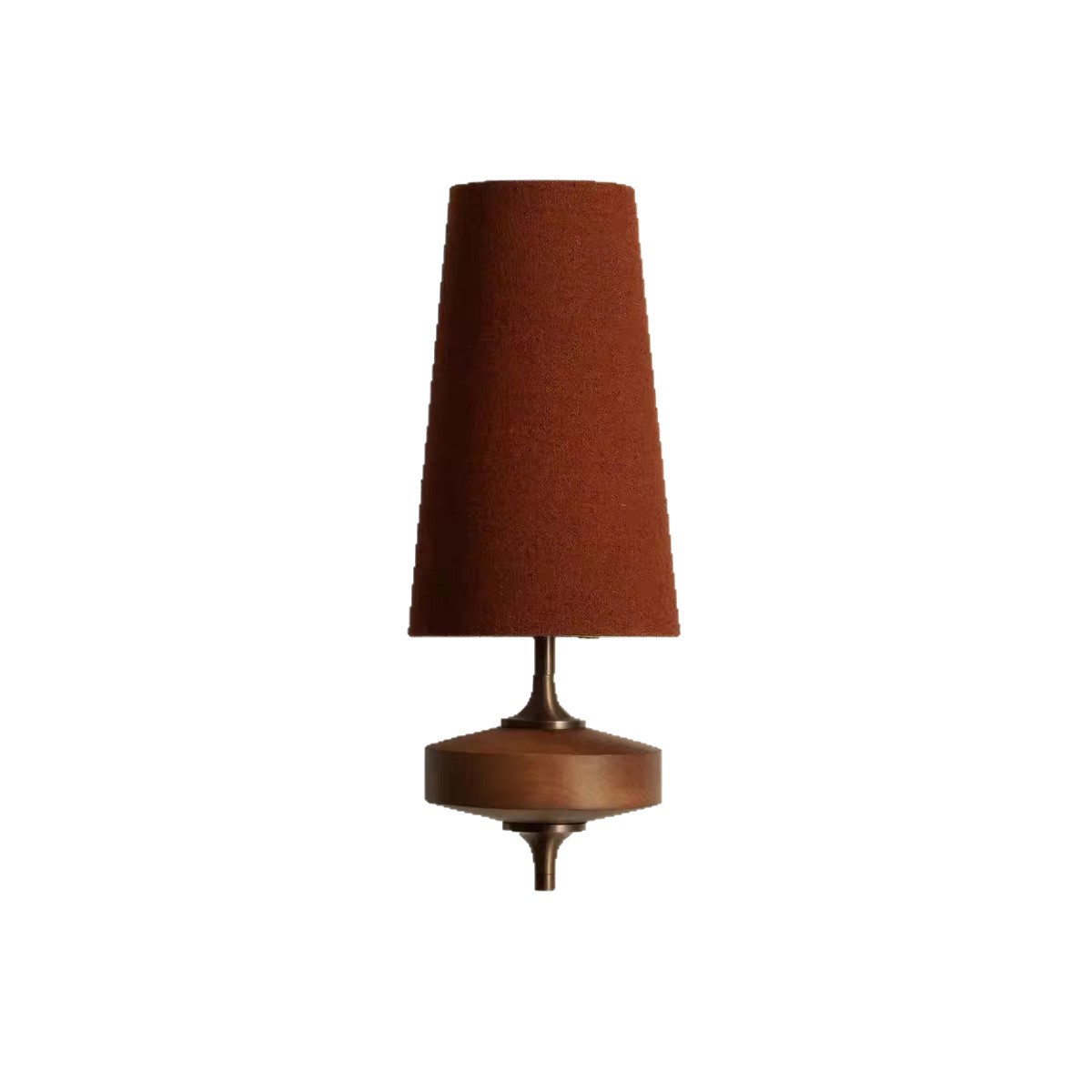 EPWL0493Vintage Wall Lamp Fabric Shade Retro Brass Wall Light