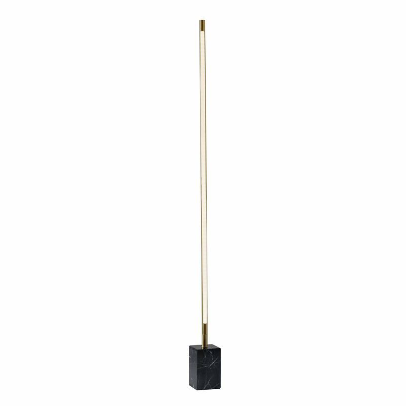 EPFL0436Slim LED Floor Lamp with Black Marble Base