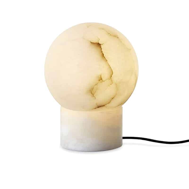 EPTL0534Alabaster Globe Table Lamp