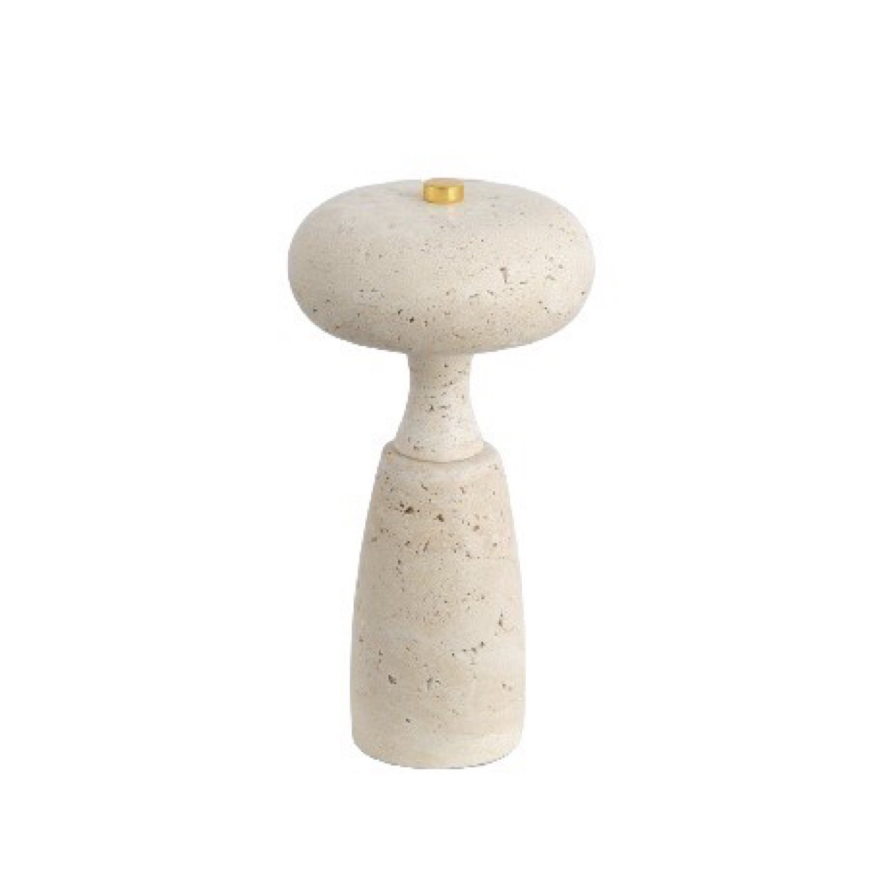 EPTL9253Travertine Table Lamp Sculpted Stone Bedside Lamp