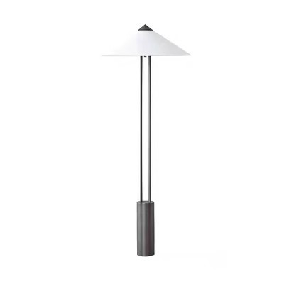 EPFL0412Modern Zen Style Floor Lamp with White Cone Shade