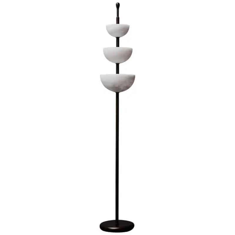EPFL0563Alabaster Floor Lamp with Multi Shade Design