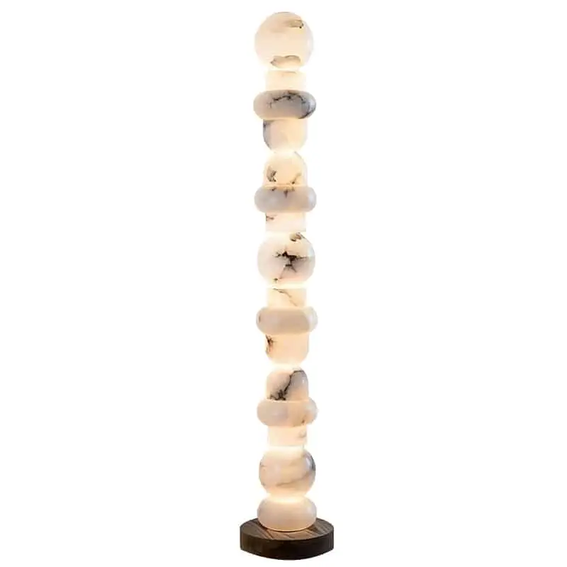 EPFL0558Sculptural Alabaster Floor Lamp