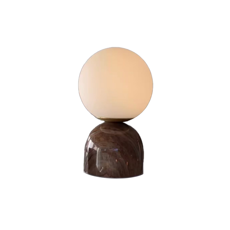 EPTL0790Modern Marble Table Lamp Glass Globe Bedside Lamp Luxury Decorative Desk Light