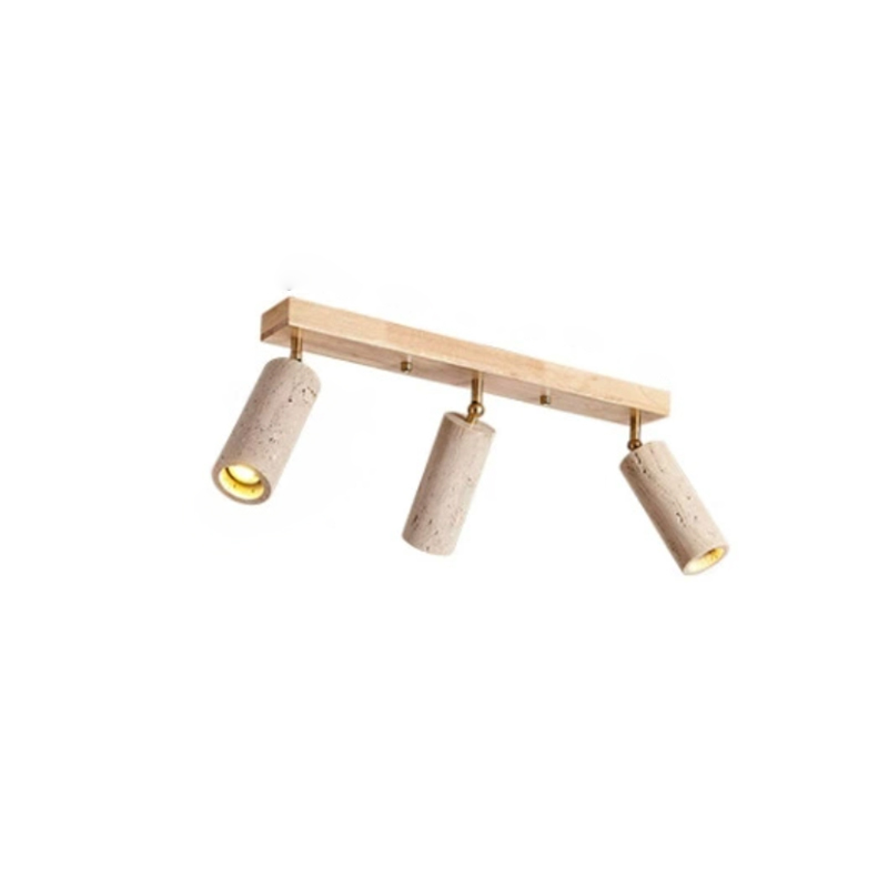 EPCL0798Modern Wooden Track Ceiling Light 3 Heads Adjustable Spot Light