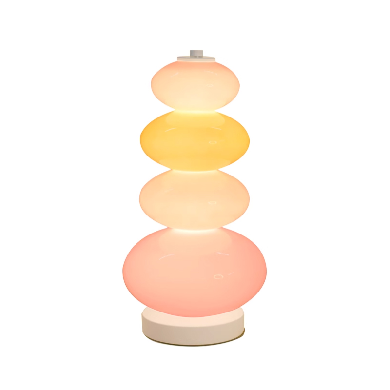 EPTL0763Modern Colorful Candy Skewers Atmosphere Macaron Girl Glass Bedroom Desk Lamp