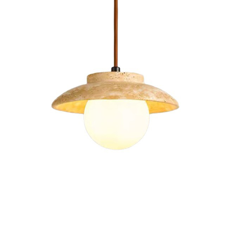 EPPL0819Modern Travertine Pendant Light