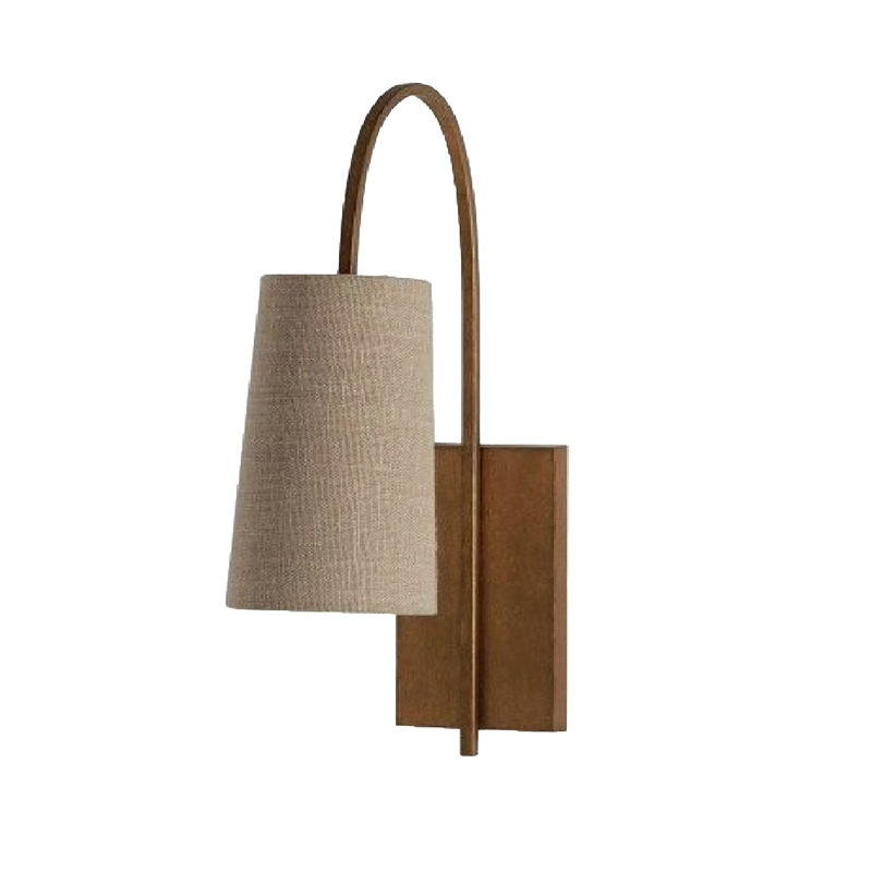 EPWL0761Modern Metal Wall Lamp Fabric Shade Wall Sconce