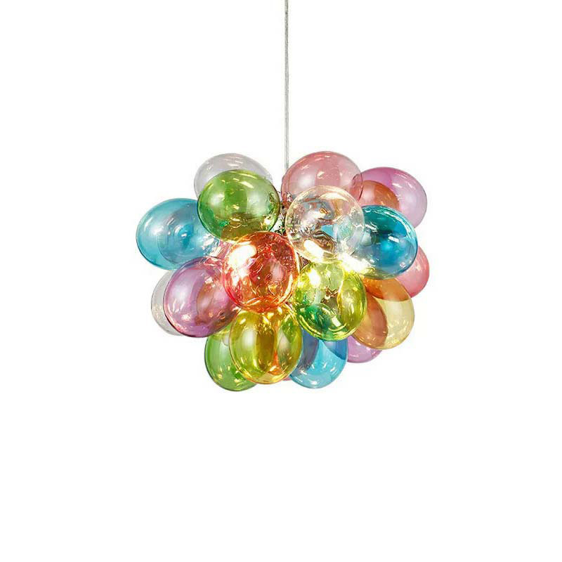 EPPL0801Modern Colorful Glass Bubble Chandelier Decorative Pendant Light