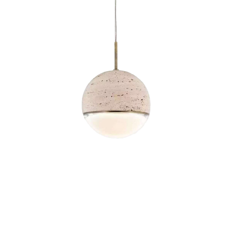 EPPL0813Modern Travertine Pendant Light
