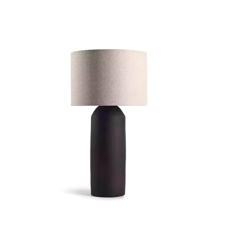 EPTL0757Modern Minimalist Metal Table Lamp Fabric Shade