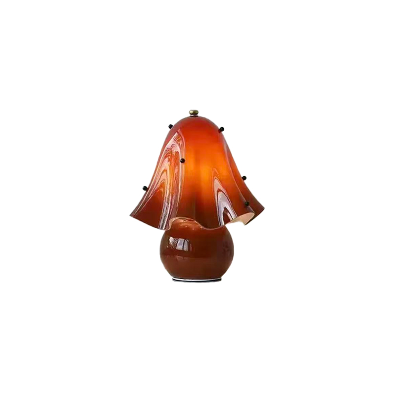 EPTL0862Modern Art Glass Table Lamp Mushroom Shape LED Desk Lamp