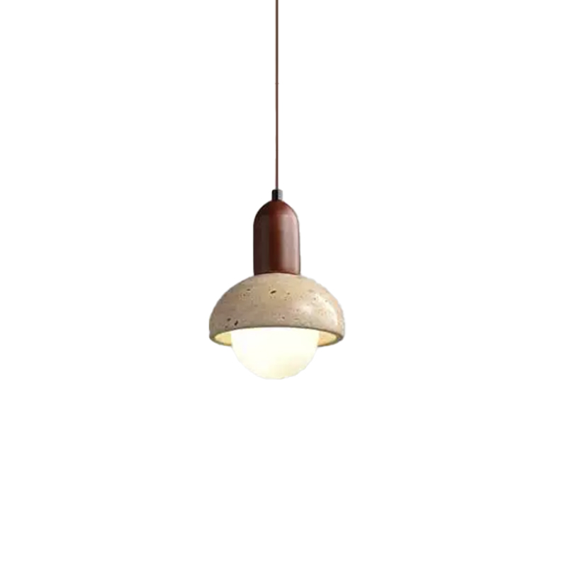EPPL0946Japanese Wabi Sabi Travertine Pendant Light