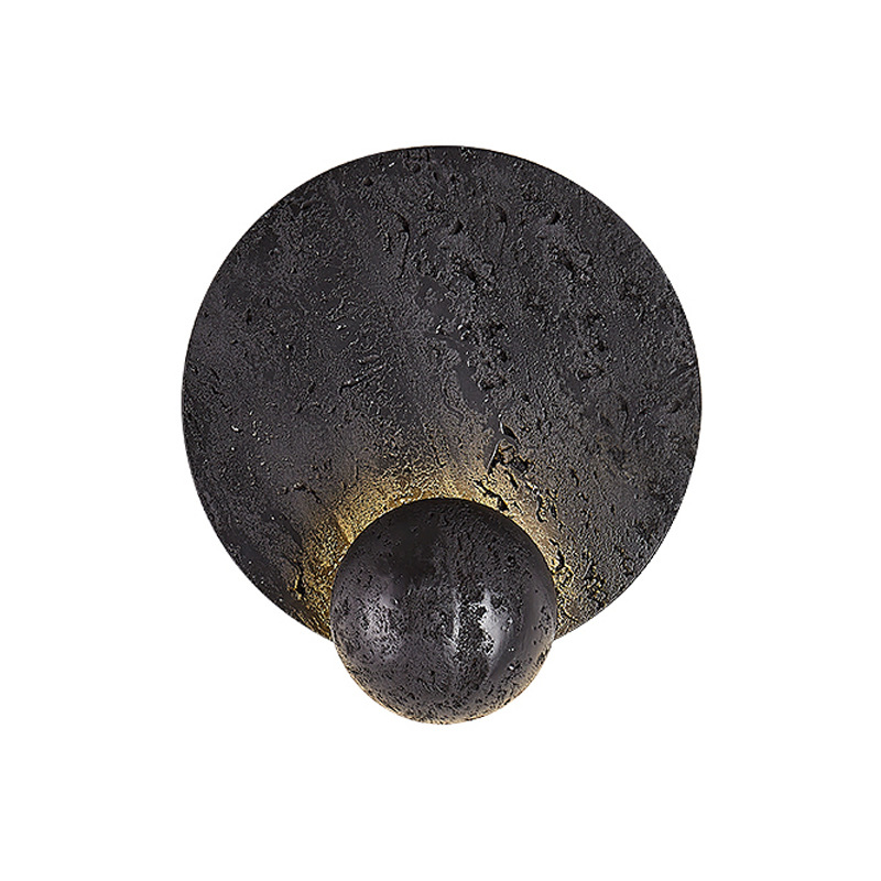 EPWL0961Modern Black Travertine Wall Lamp