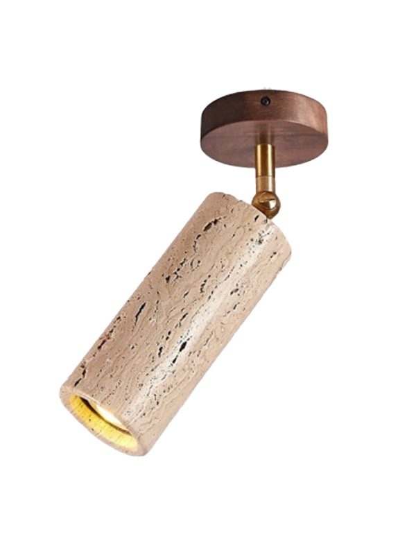 EPCL0960Modern Travertine Ceiling Spotlight Adjustable Natural Stone Surface Mounted Downlight for Living Room