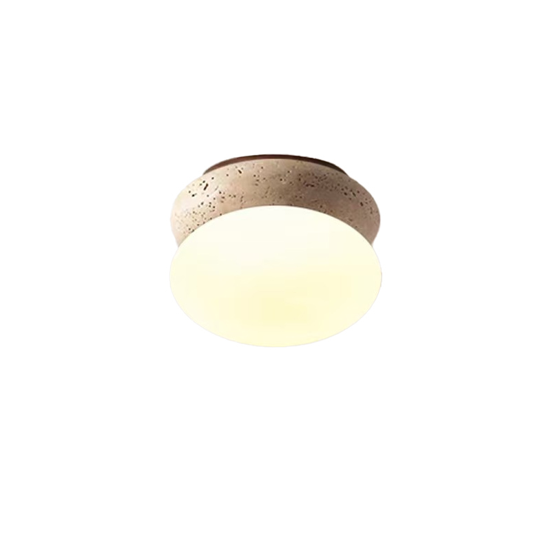 EPCL0959Modern Travertine Flush Mount Ceiling Light
