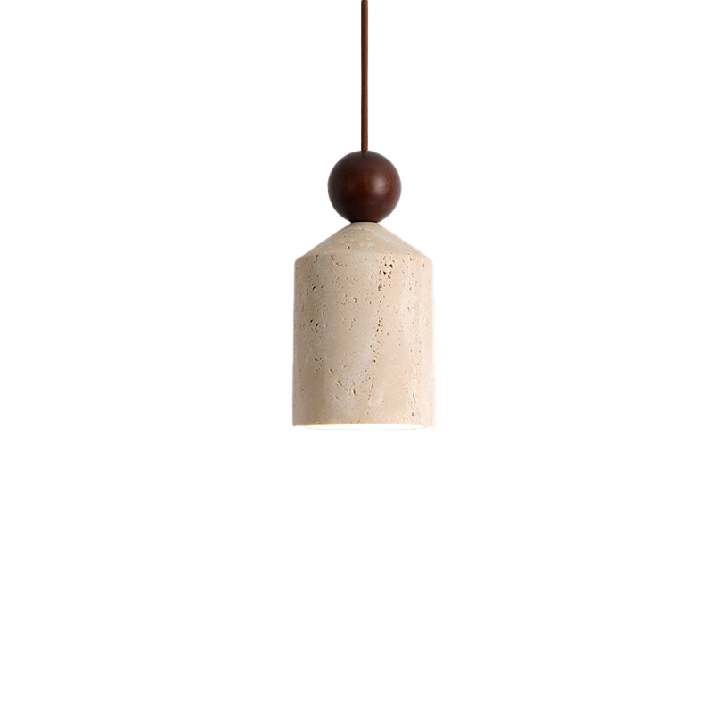 EPPL0957Modern Travertine Pendant Light Natural Stone Hanging Lamp