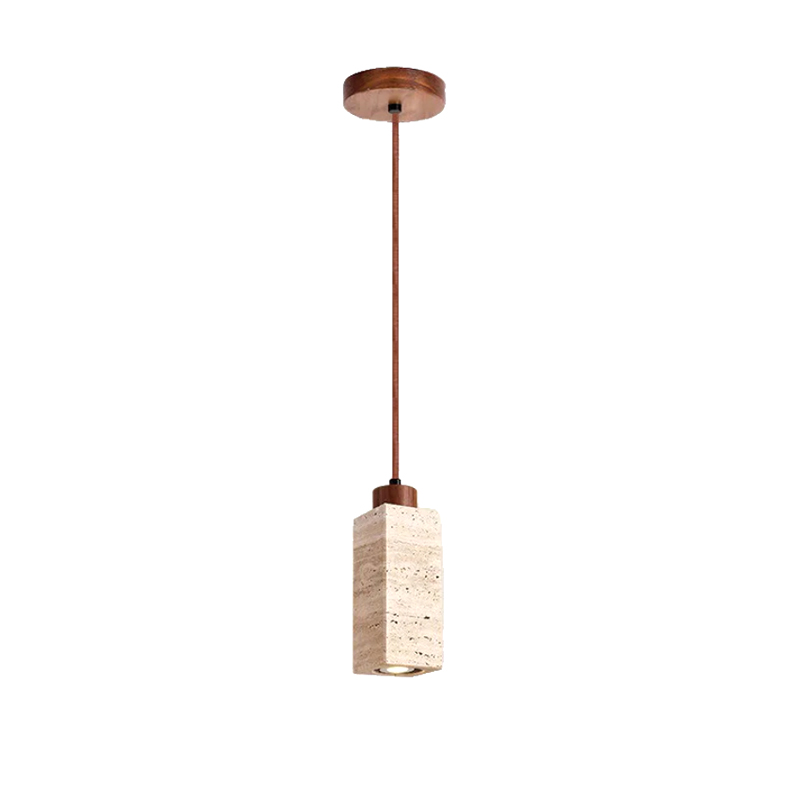 EPPL0959Modern Travertine Pendant Light Natural Stone Hanging Lamp